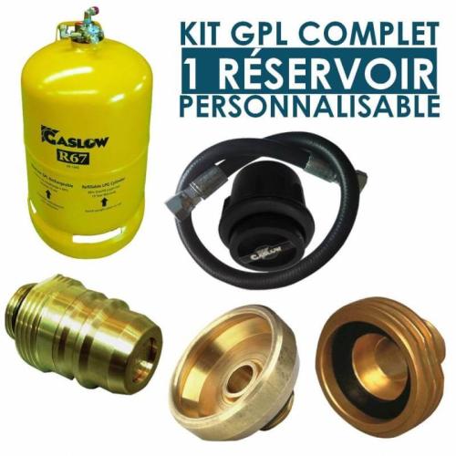 Réservoir GPL rechargeable GPL 6Kg Gaslow R67 +lyre 60cm+ boitier de remplissage  + adapteur france