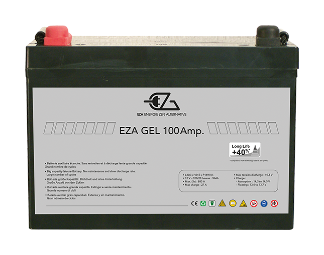 BATTERIE AGM COMPACTE - EZA - 100Ah